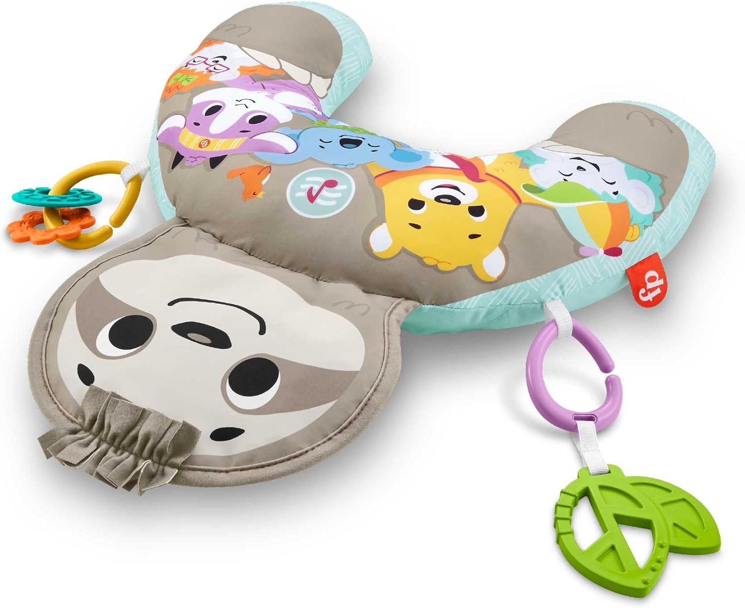 Thumbnail 3 de Fisher-Price Music and Vibe Sloth Tummy Wedge (GRR01) – tummy time support with music and activity toys