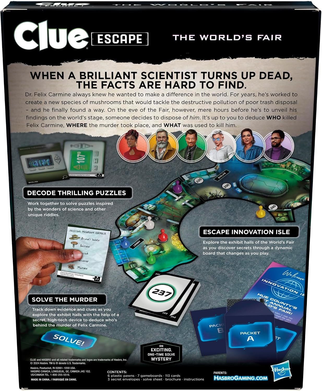 Detalle 2 de Clue escape room game The World's Fair
