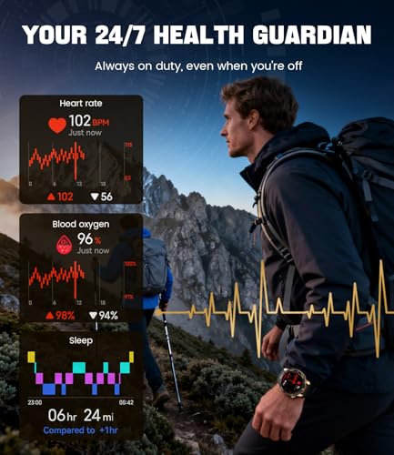 Detalle 2 de LIGE Montre Connectée Homme 1,43" AMOLED