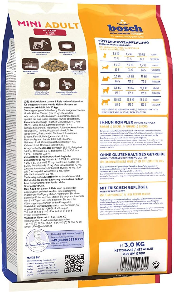 Detalle 2 de bosch HPC Mini Adult Hundetrockenfutter 3 kg