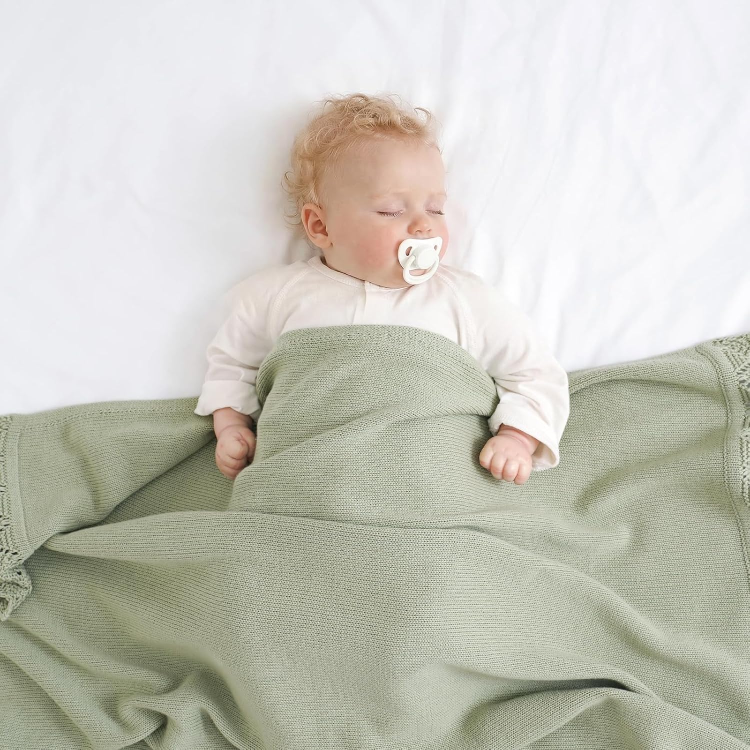 Detalle de Hadetoto Cotton Baby Blanket 100 x 80cm