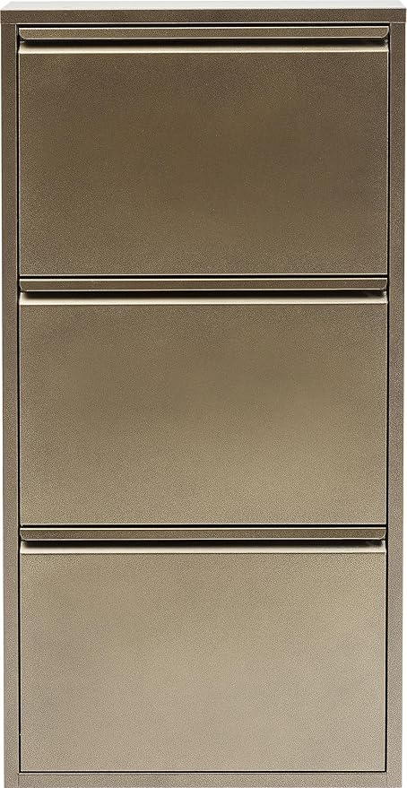 Kare Design Zapatero Caruso Bronce, moderno y práctico