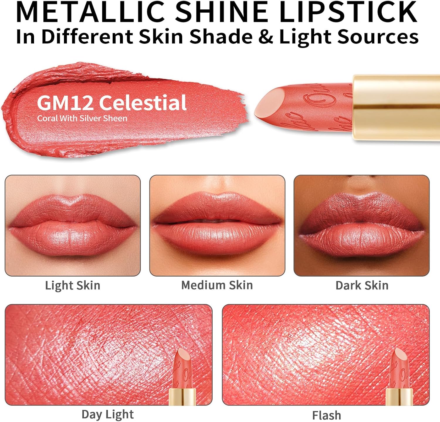 Thumbnail 4 de Rossetto opaco metallizzato OULAC Celestial 4,3 g
