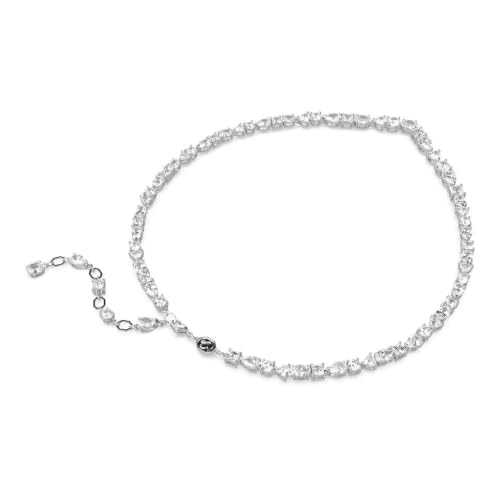 Detalle de Swarovski Collier Mesmera – Tailles variées, blanc, métal rhodié