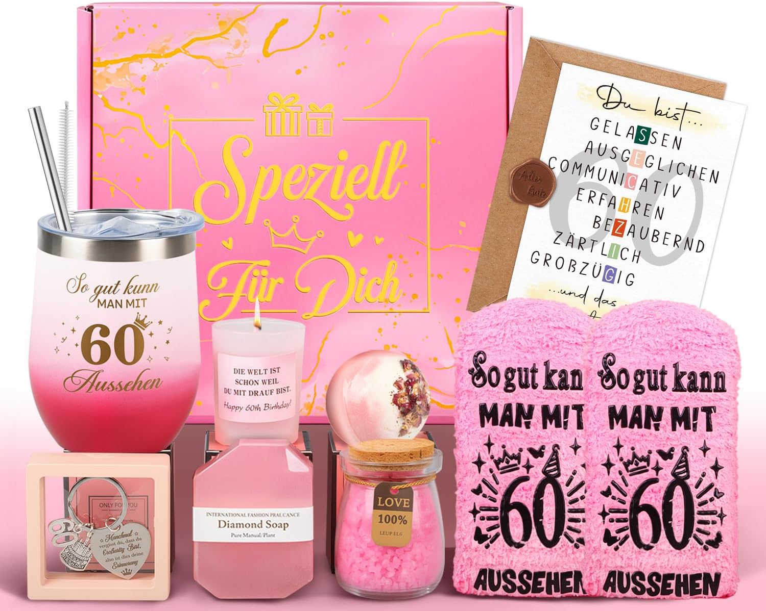 Detalle de Giftota 60 Geburtstag Frau Geschenkset 60