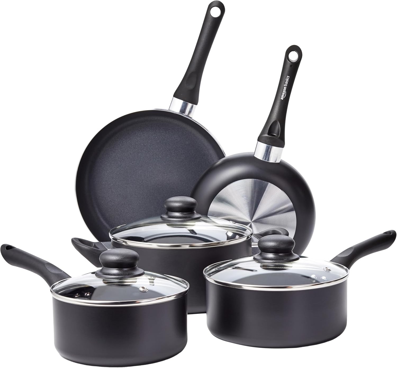 Thumbnail 6 de Amazon Basics Keramik-Antihaft-Pfannen-Set, 3-teilig, 20,3 cm / 25,4 cm / 30,5 cm – Schwarz