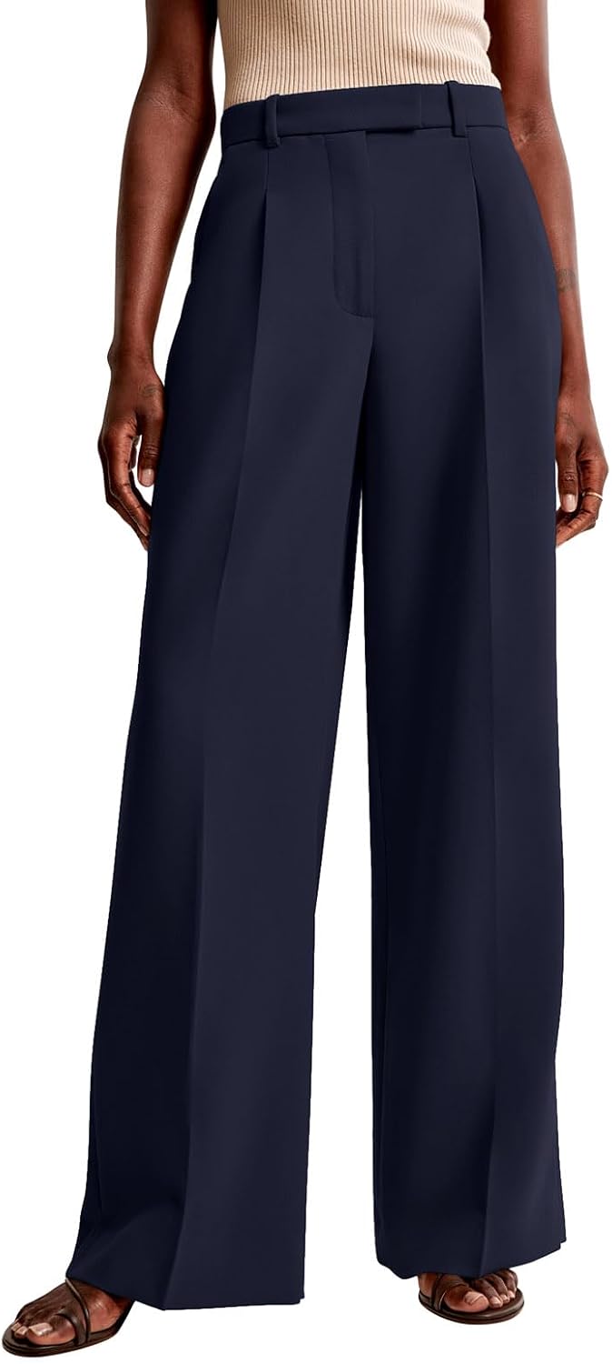Thumbnail 6 de NIMIN Wide-Leg High-Wwaist Pants for Women – Business Casual, Full-Length with Pockets