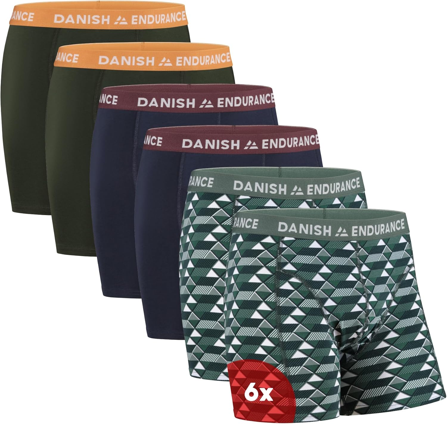 Thumbnail 6 de DANISH ENDURANCE Boxer da uomo in cotone premium – comfort traspirante, con o senza apertura frontale (6 o 10 pezzi)
