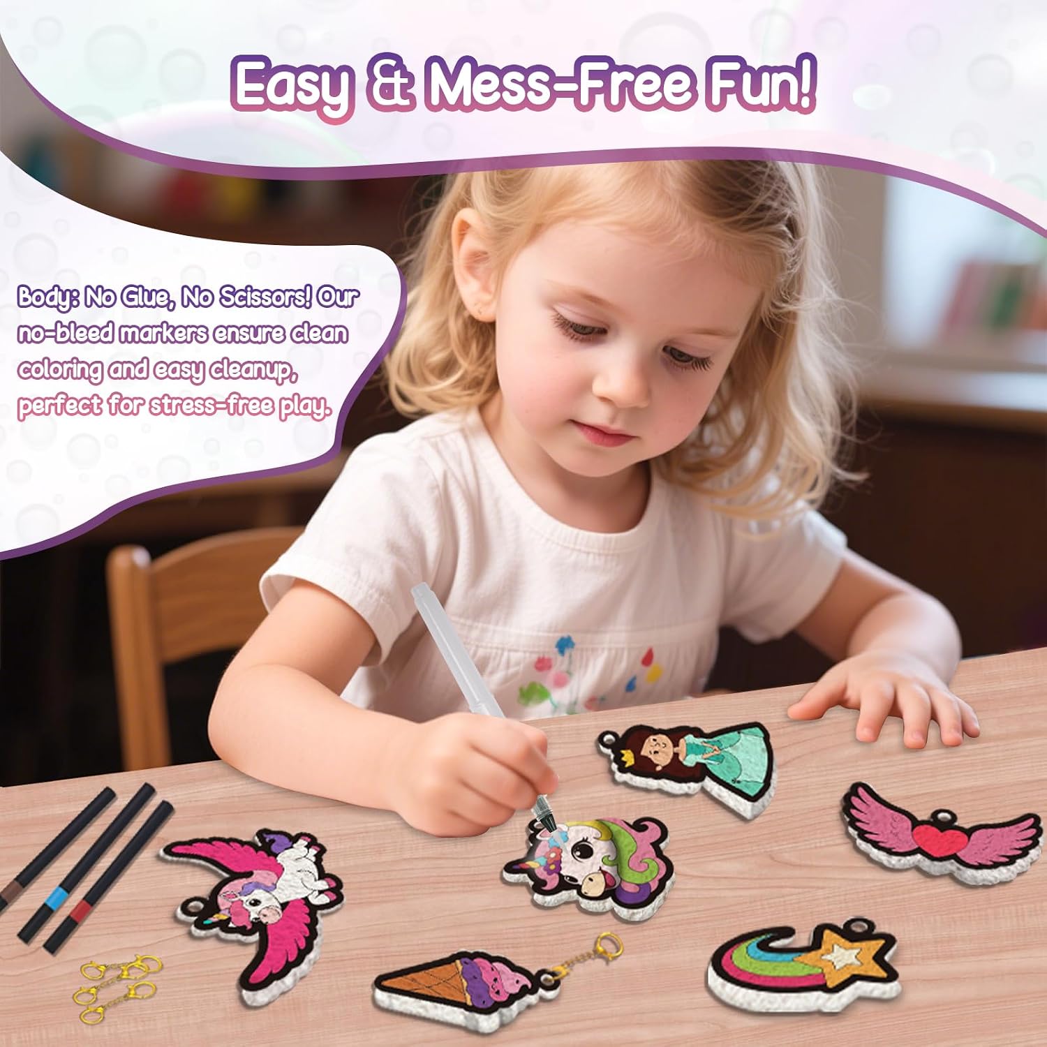 Thumbnail 3 de ZHFEIIRU 3D Art Kit Aqua Puffs Princesses