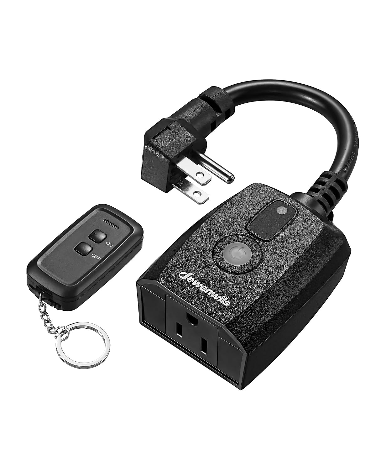 Detalle de DEWENWILS HORS11S Outdoor/Indoor Remote Control Outlet, 15A, 100 ft Range