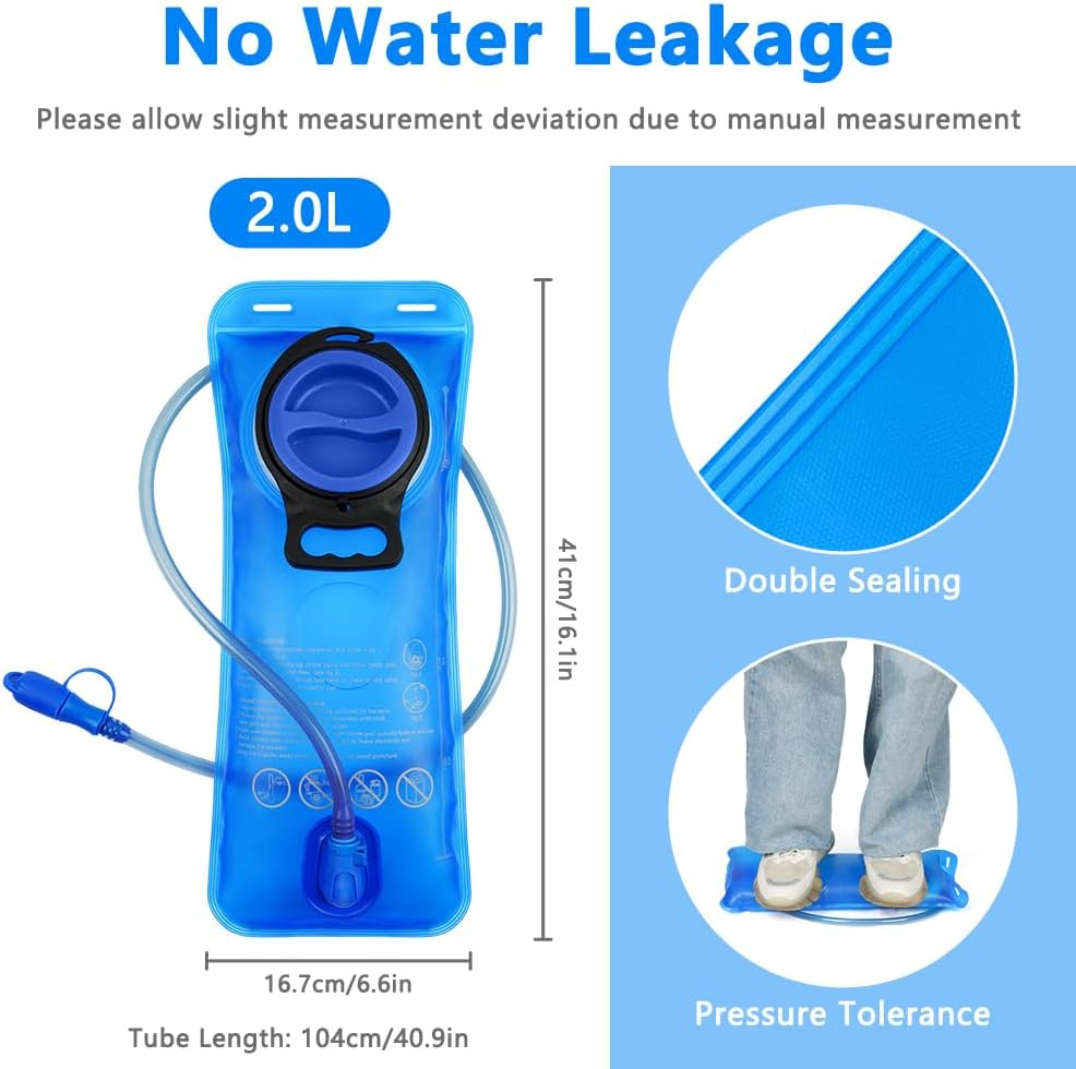 Detalle 2 de Flintronic Hydration Bladder 2L Leak Proof Reservoir (BPA Free) with Insulated Tube