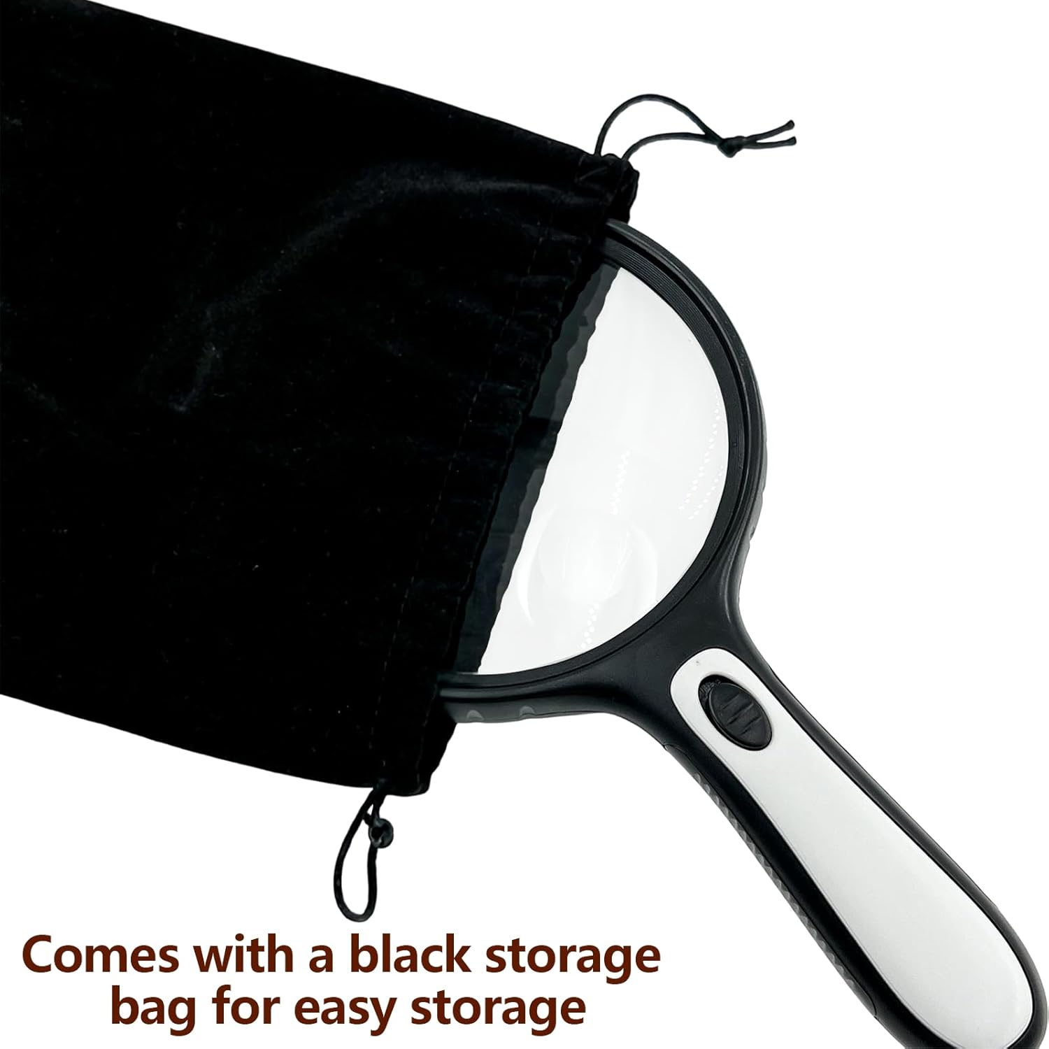 Thumbnail 4 de Zeeorymn Large 145mm Magnifying Glass with Light (30X) for Seniors, Coins & Jewellery Inspection