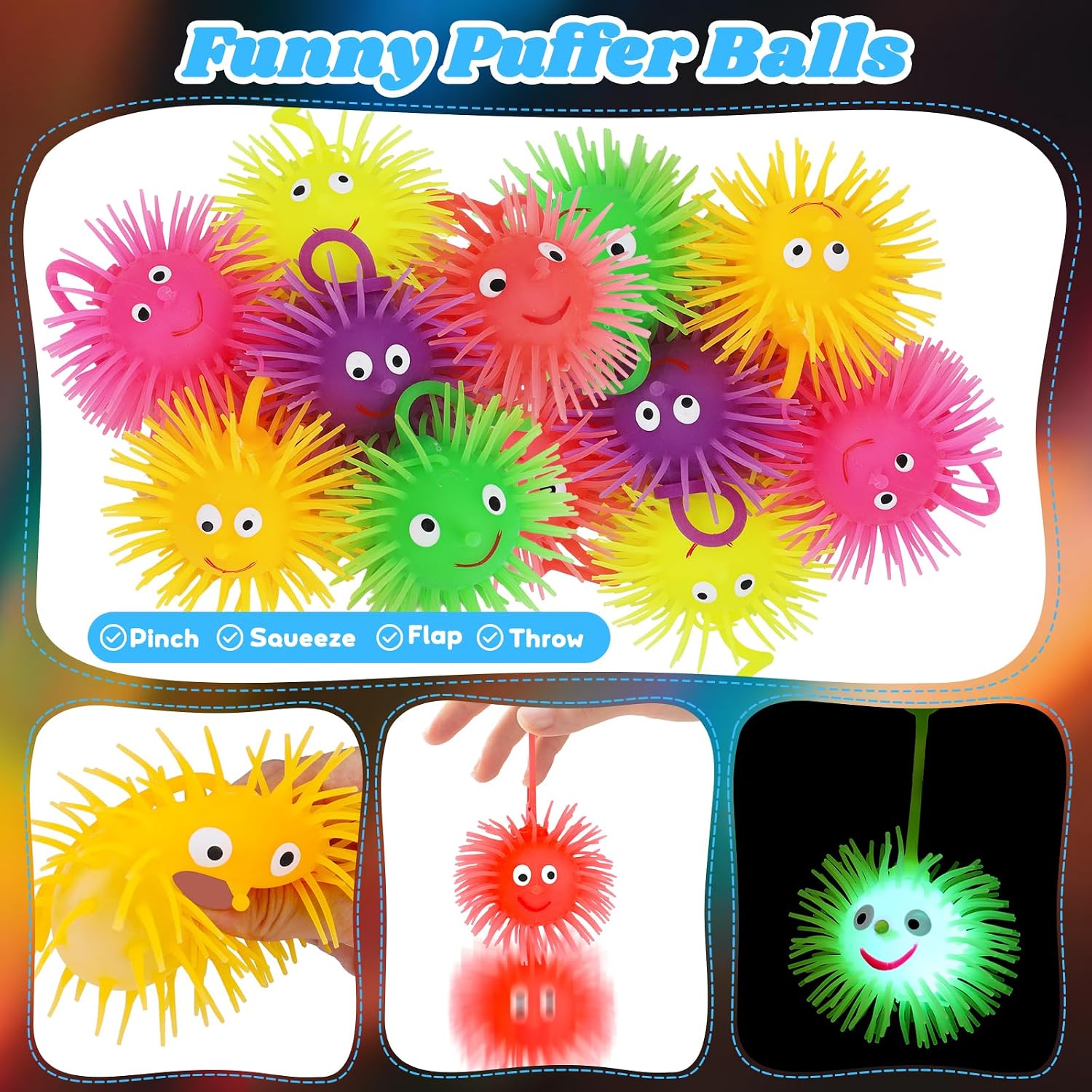 Detalle 2 de 24 PCS Light Up Puffer Balls 24-Pack