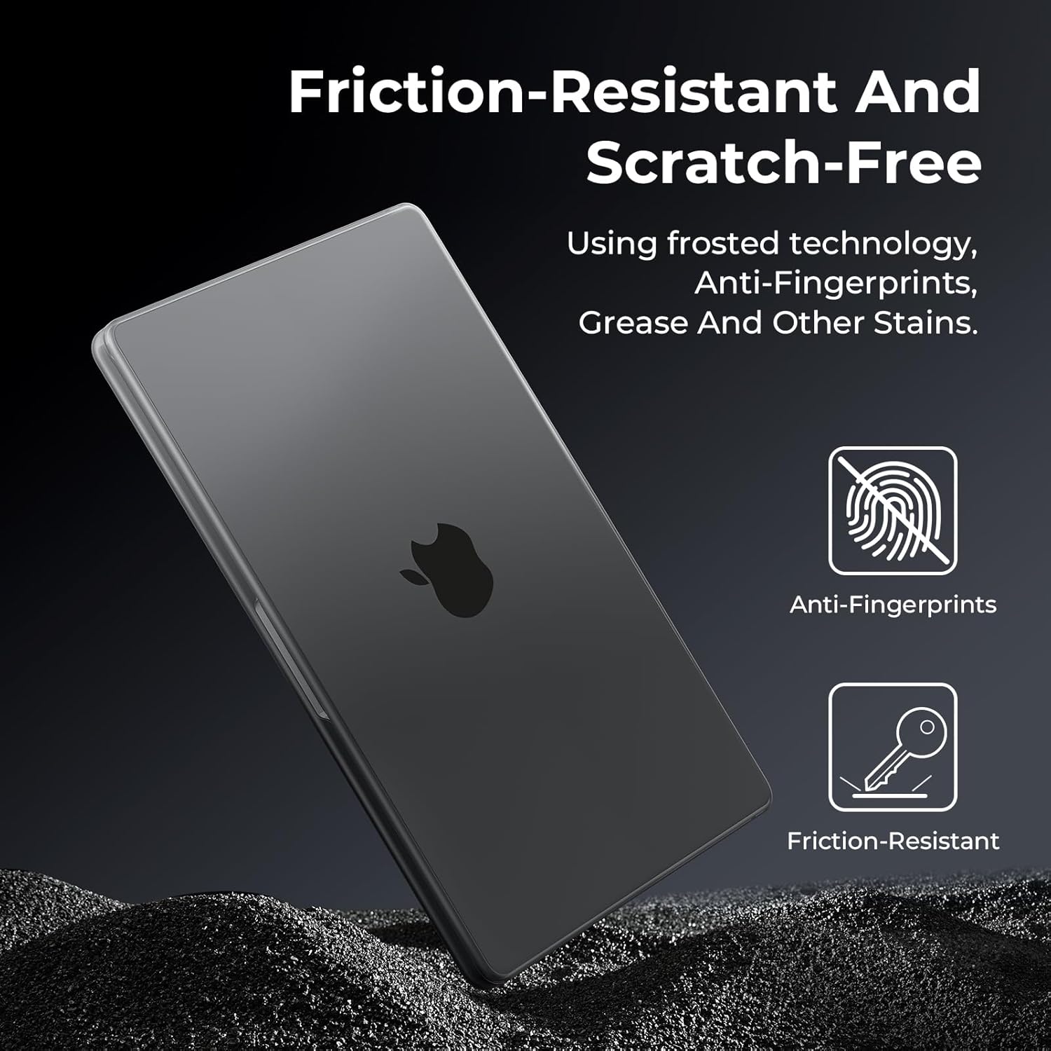 Thumbnail 3 de BlueSwan Schutzhülle für 16-Zoll MacBook Pro (M1–M5, Pro/Max) – Schwarz, bruchsicher, matte PP-Oberfläche