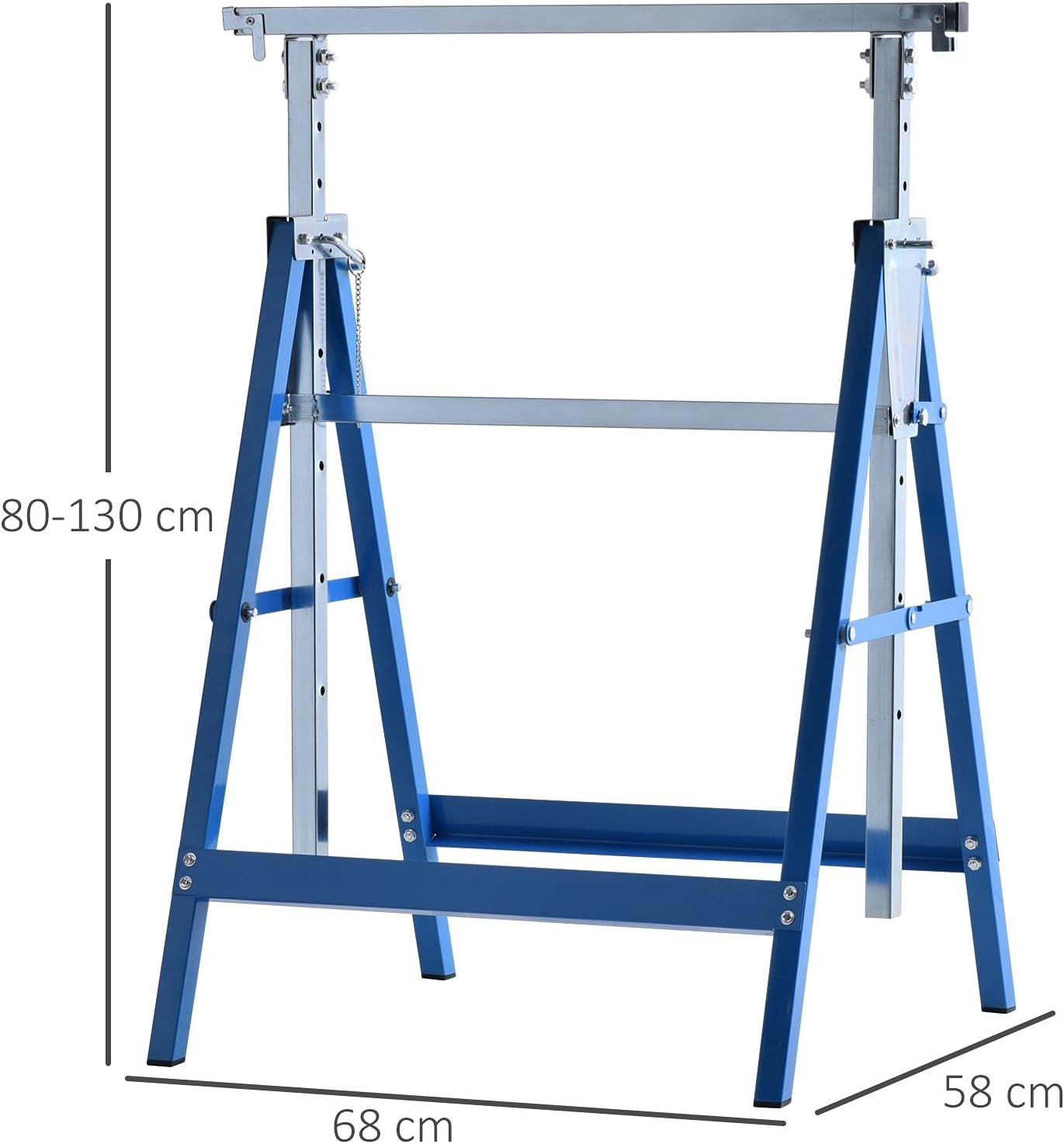 Thumbnail 6 de Tréteaux pliables 80–130 cm Lot de 2