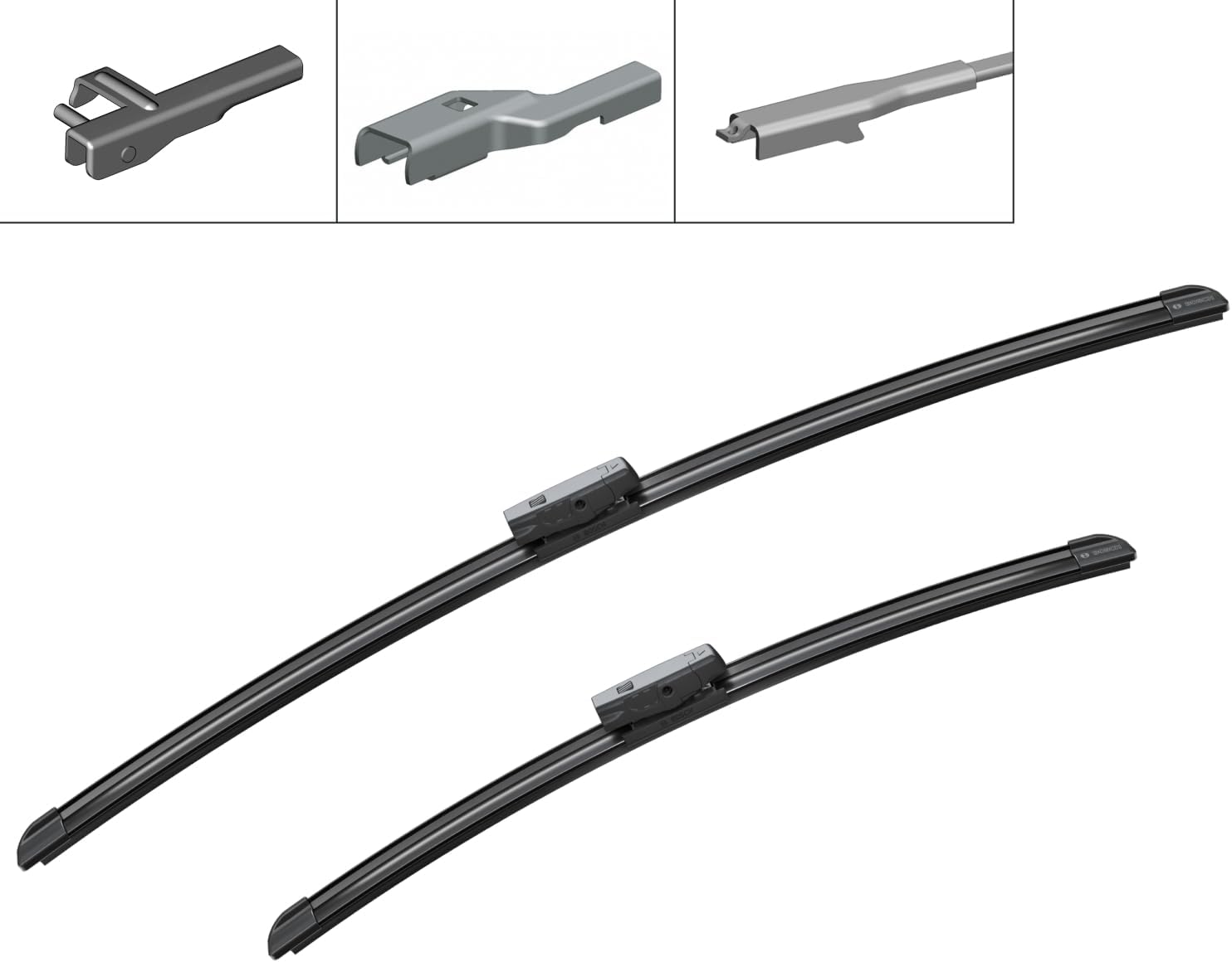 Detalle 2 de Bosch Aerotwin AM 310 S front windscreen wiper blades (set of 2) with pre-assembled adapter – 650mm/475mm