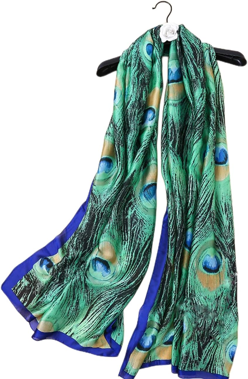 Detalle de MAIRY Silk Scarf For Women UK – Lightweight 180x90 cm Satin Finish Shawl Wrap (SL-M04)