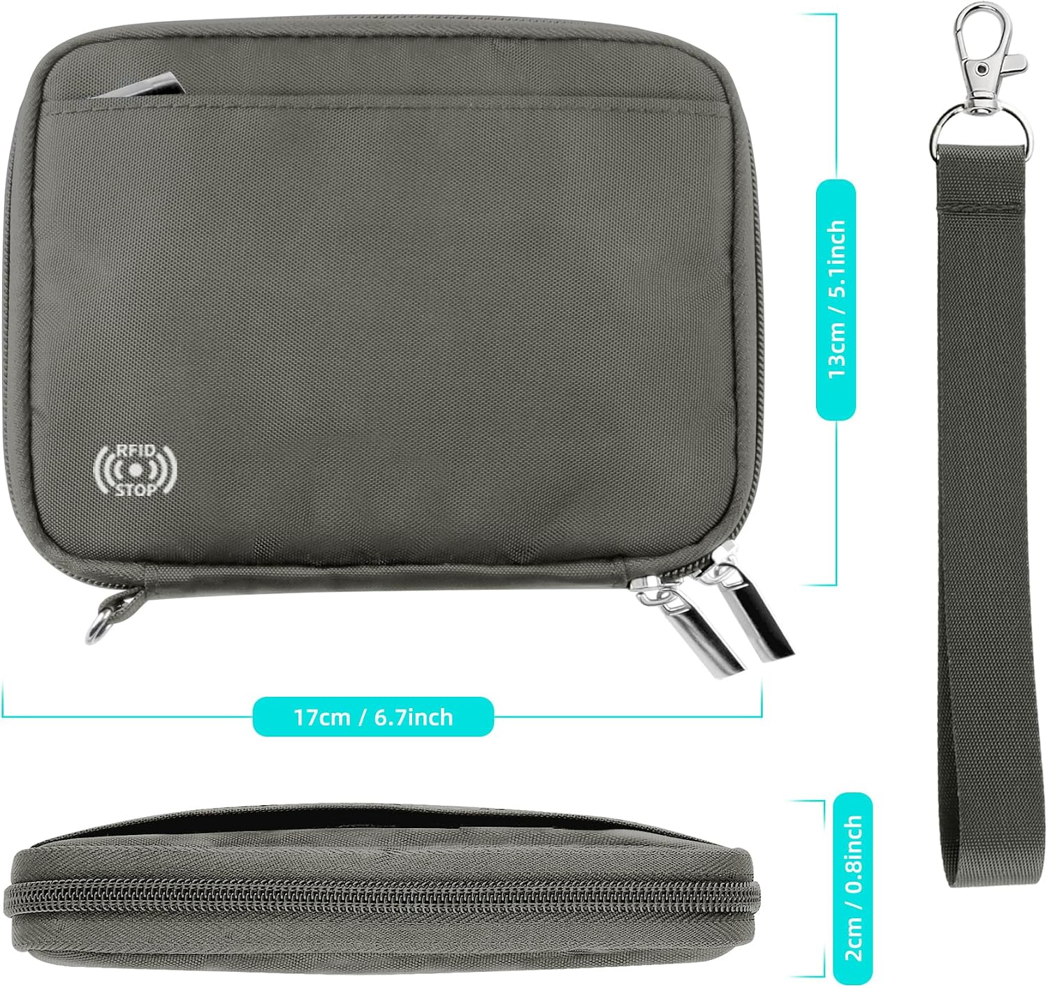 Detalle 2 de WALNEW Passport Holder Travel Wallet for 4