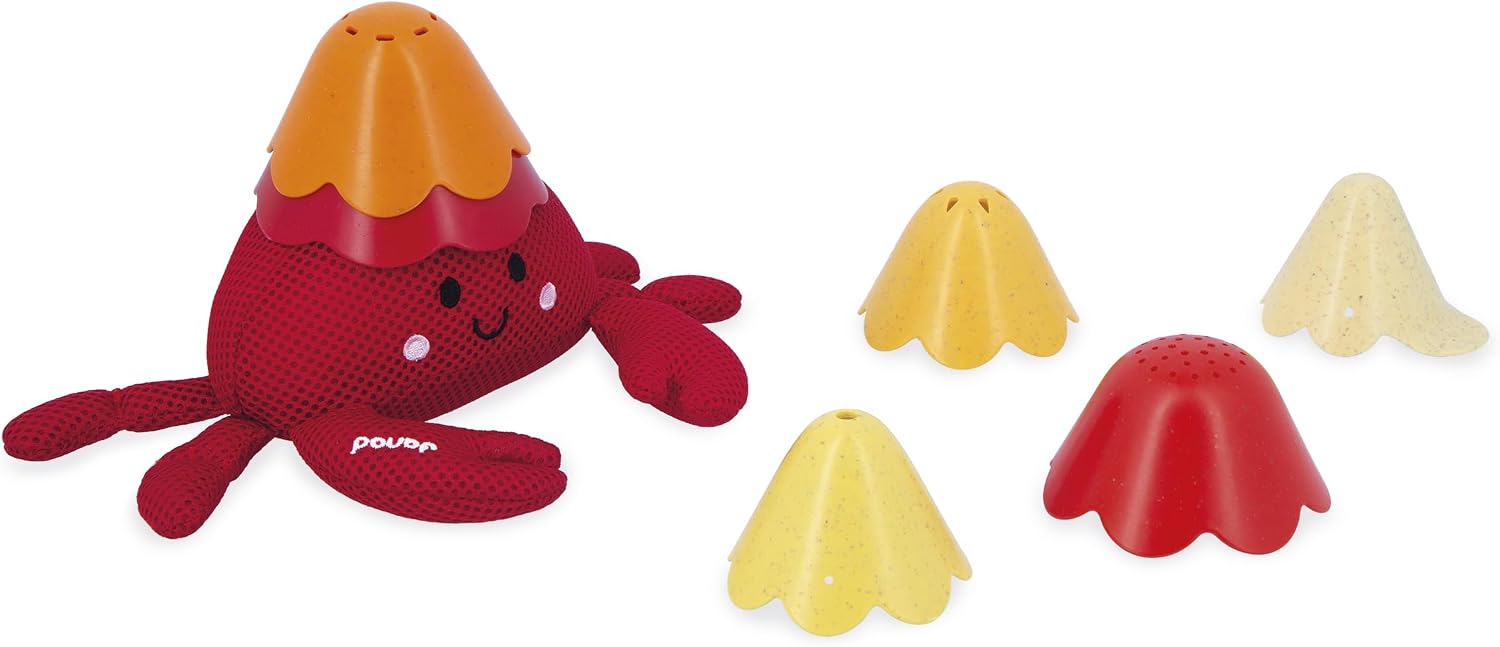 Detalle 2 de Janod Hermit Crab Bathtime Toy 6 cups