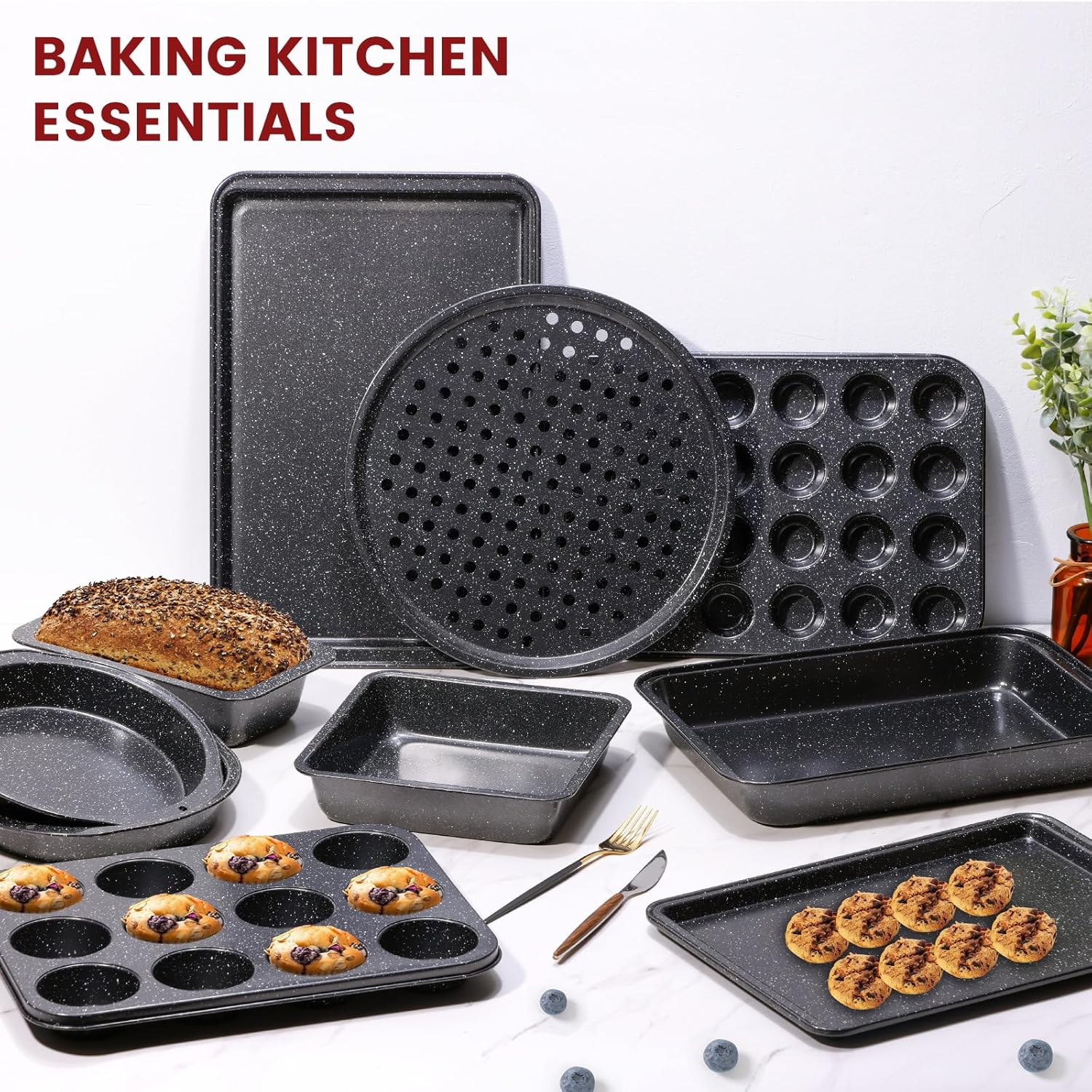 Thumbnail 2 de Terlulu 10-Piece nonstick baking pans set