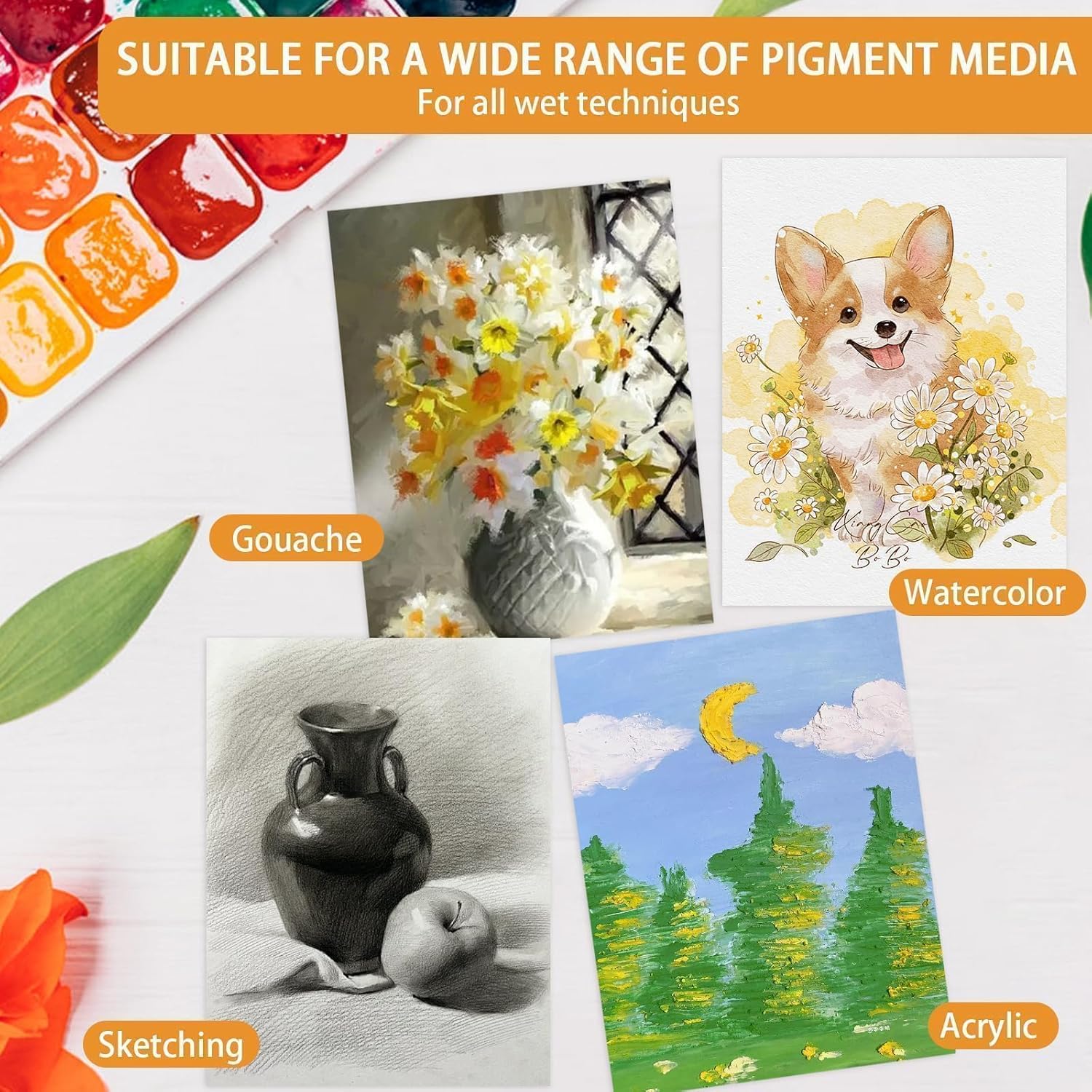 Thumbnail 5 de KONCCI Watercolour Paper Pad A4 300 GSM 🎨