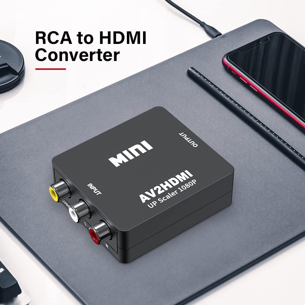 Thumbnail 6 de UPGROW RCA to HDMI Converter — 1080P Mini CVBS to HDMI Video/Audio for NTSC/PAL Devices