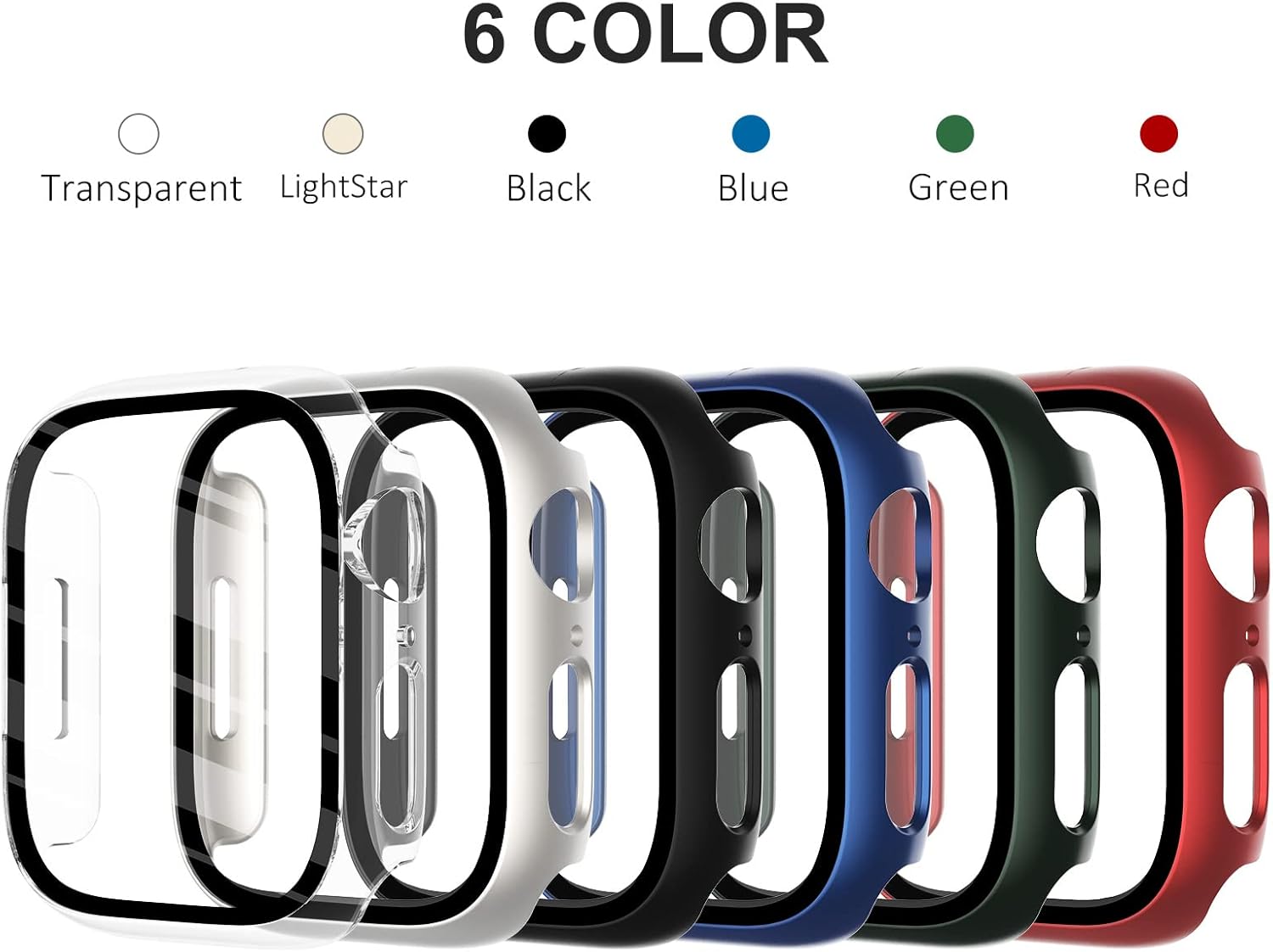 Thumbnail 4 de Fullife 3 Pack 40mm Screen Protector for Apple Watch Series 6/5/4/SE (2020–2025) with 9H Tempered Glass