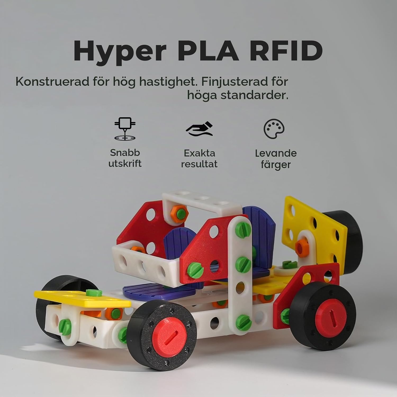 Detalle 2 de Creality 3301010592 Hyper PLA-filament, 1,75 mm, RFID och upp till 600 mm/s