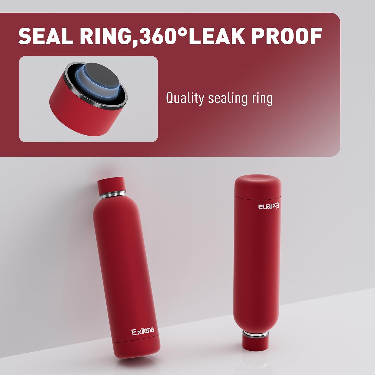 Detalle de Insulated 1L Exllena water bottle