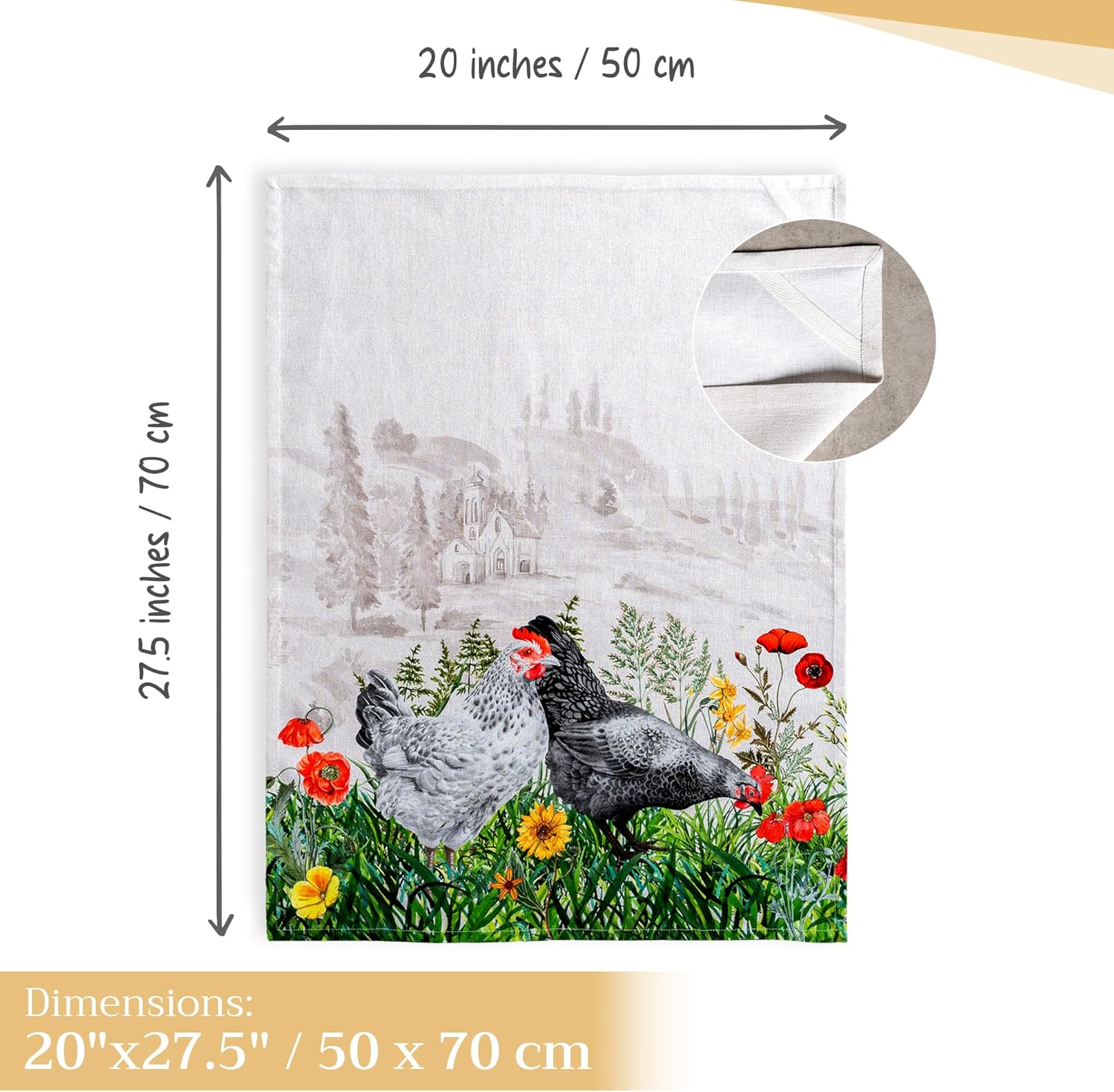 Detalle 2 de Maison d' Hermine Kitchen Towels 50x70 cm
