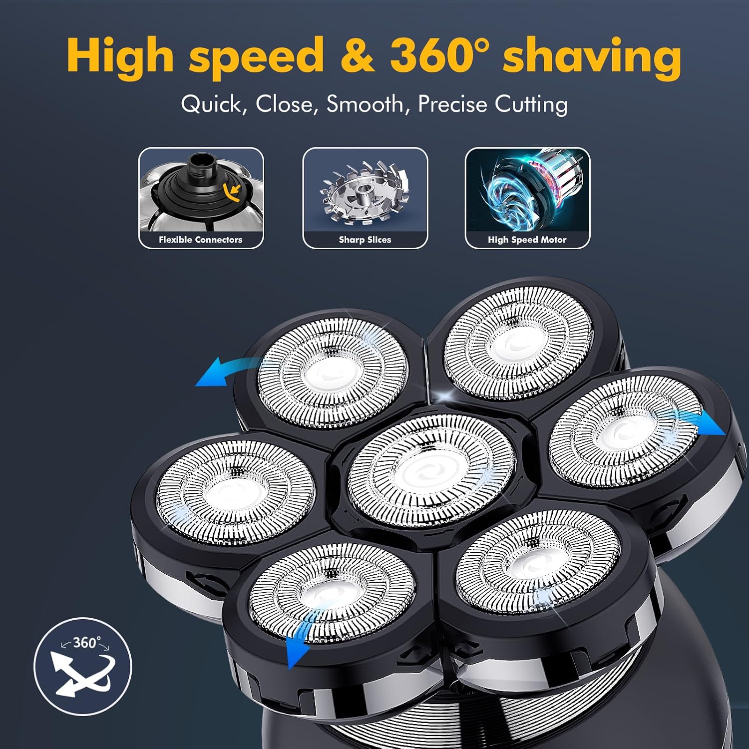 Thumbnail 2 de ETENTOUS head shaver for bald men