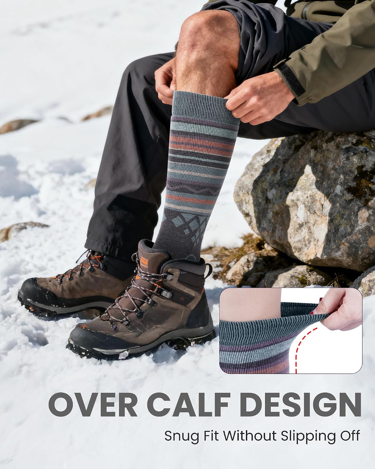 Detalle 2 de OutdoorMaster Merino Wool Ski Socks ⚙