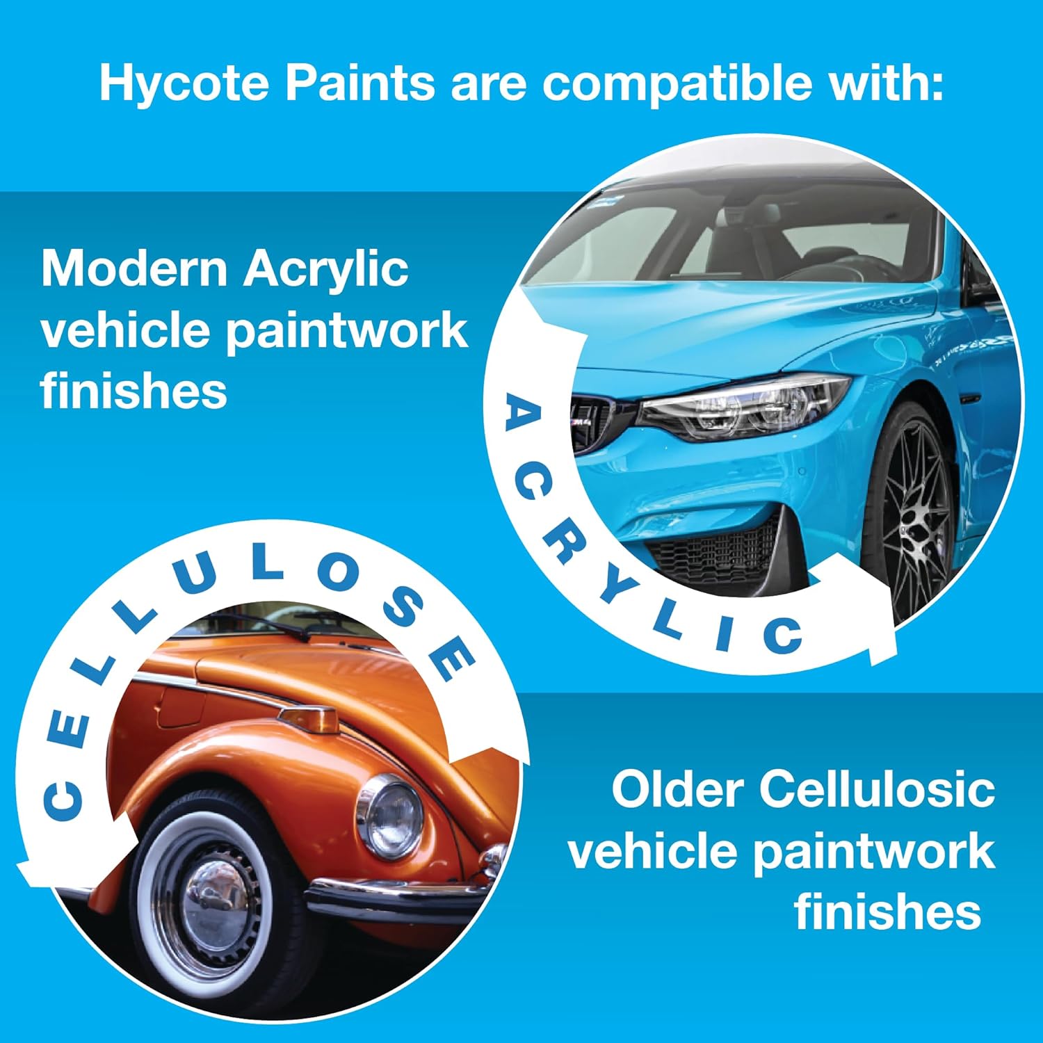 Thumbnail 1 de Hycote Noir Mat 400 ml – peinture aérosol noir mat à haute couverture