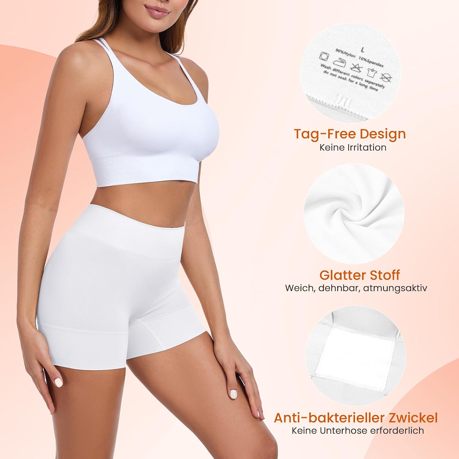 Detalle 2 de YADIFEN Radlerhose Kurz für Kleid
