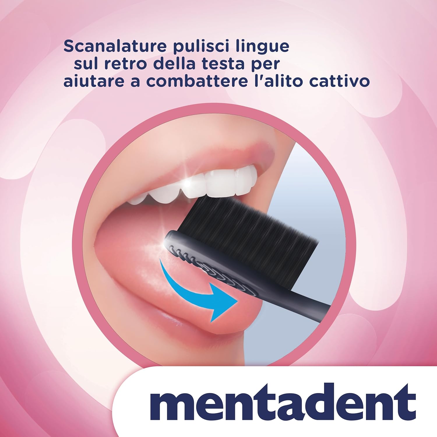 Thumbnail 5 de Mentadent Spazzolini per Gengive Sensibili 3+1 in Omaggio — Setole Morbide, Collo a 3 Angoli e Testina con Pulisci Lingua