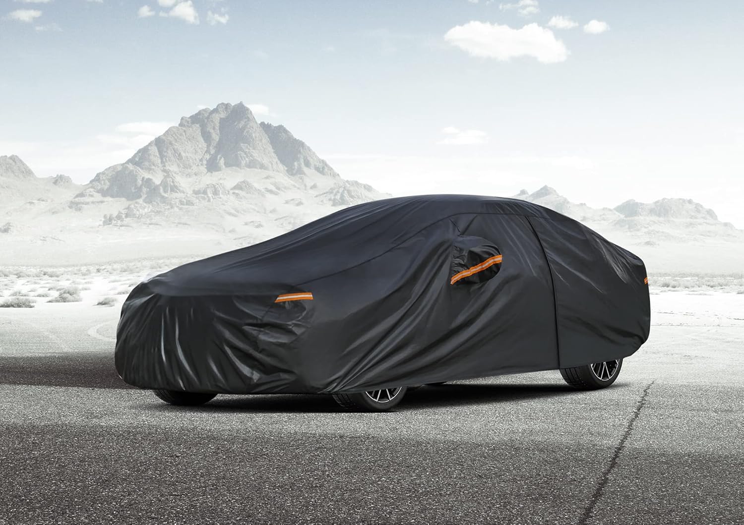 Thumbnail 6 de Kayme 7-Layer Heavy Duty Car Cover for Sedans (186–193 in) – All-Weather Outdoor Protection