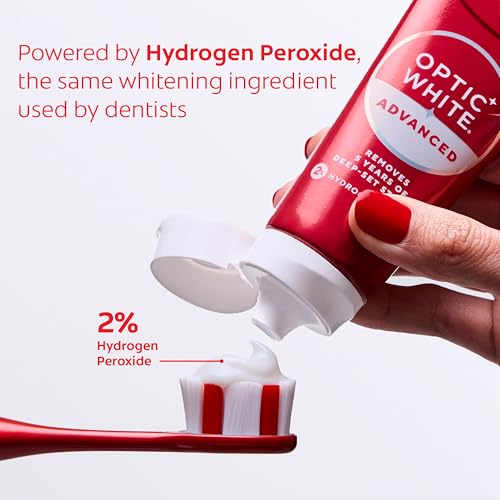 Thumbnail 6 de Colgate Optic White Advanced Hydrogen Peroxide Toothpaste — 3 Pack (3.2 oz each)