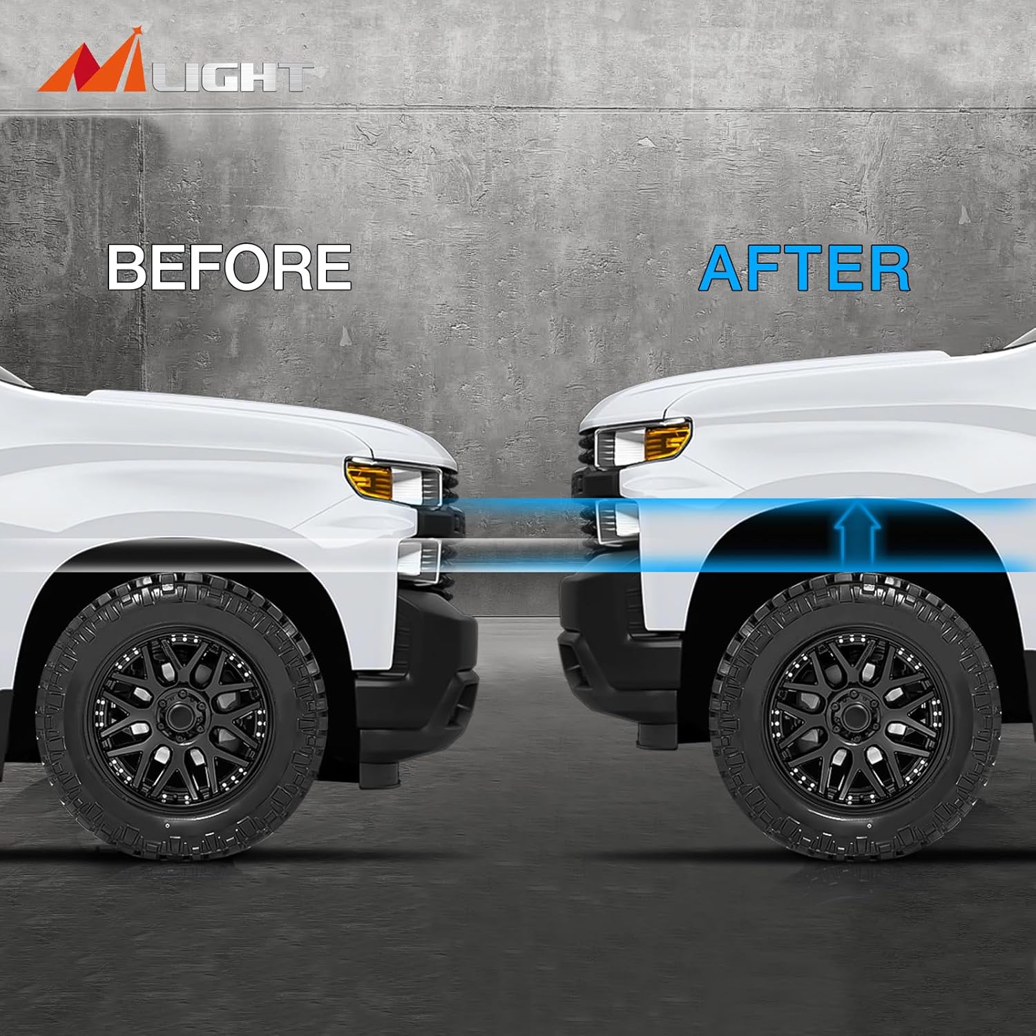 Detalle 2 de Nilight 2-Inch Front Leveling Lift Kit for 2004–2023 Ford F-150 (2WD/4WD)