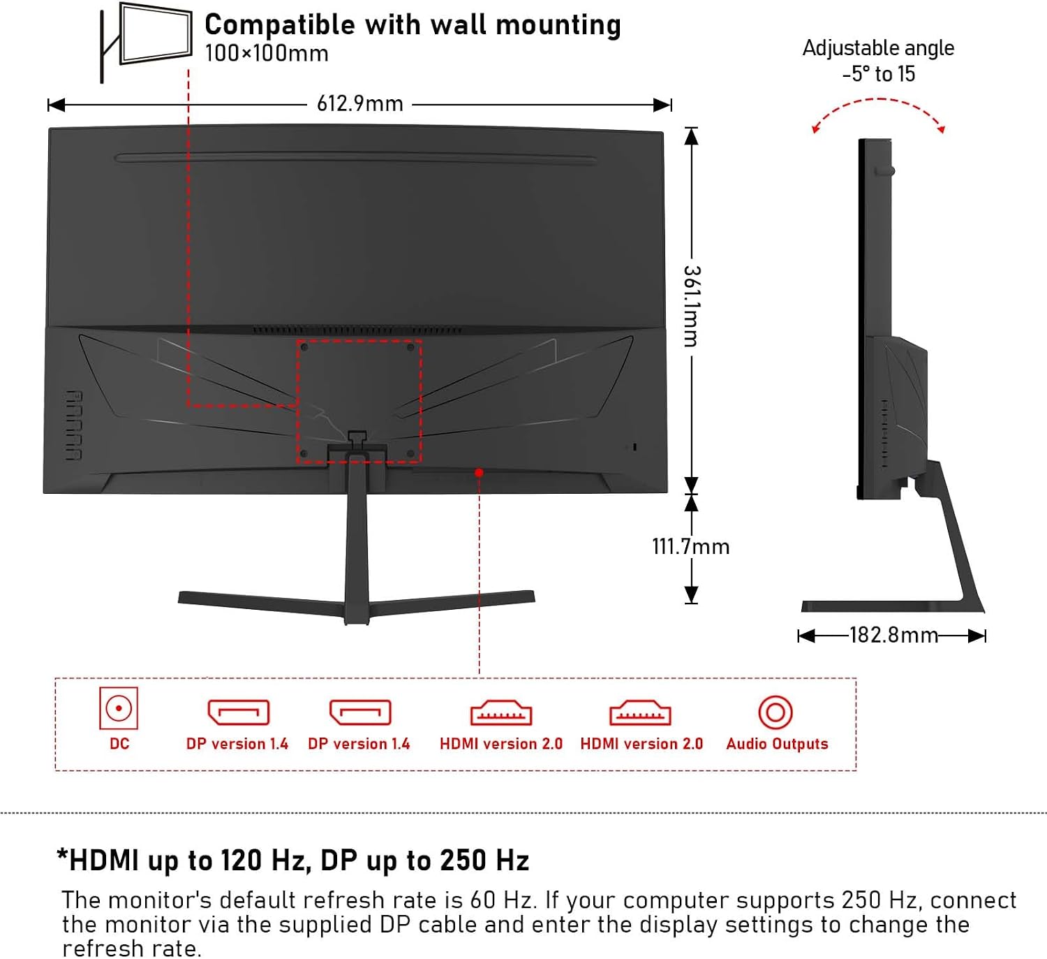 Thumbnail 6 de Gawfolk 27-inch Curved Gaming Monitor 280Hz