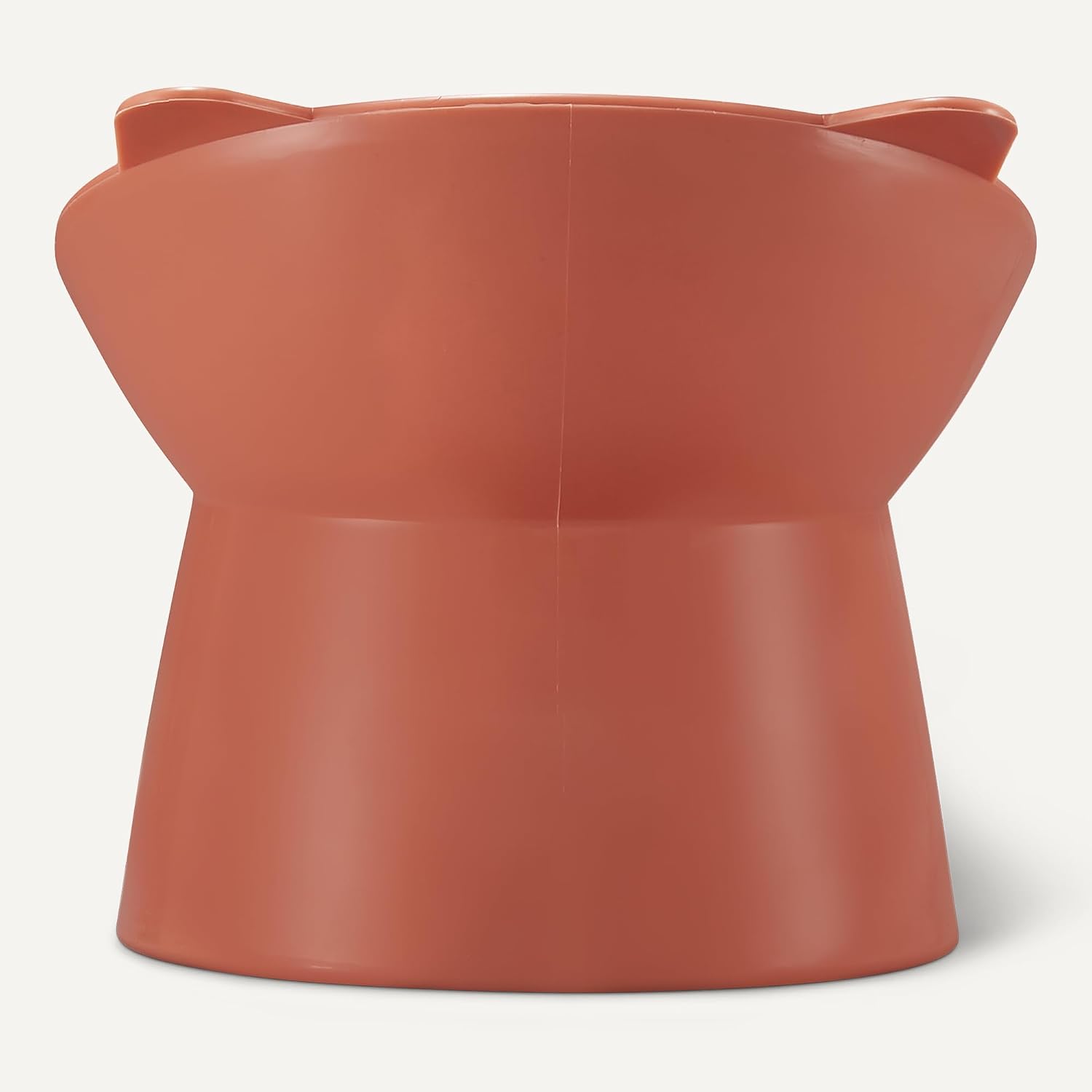 Detalle 2 de Amazon Basics Katzenfutternäpfe im Katzenohren-Design, 2er-Set (orange/blau) – 13,2 × 13,2 × 11,4 cm