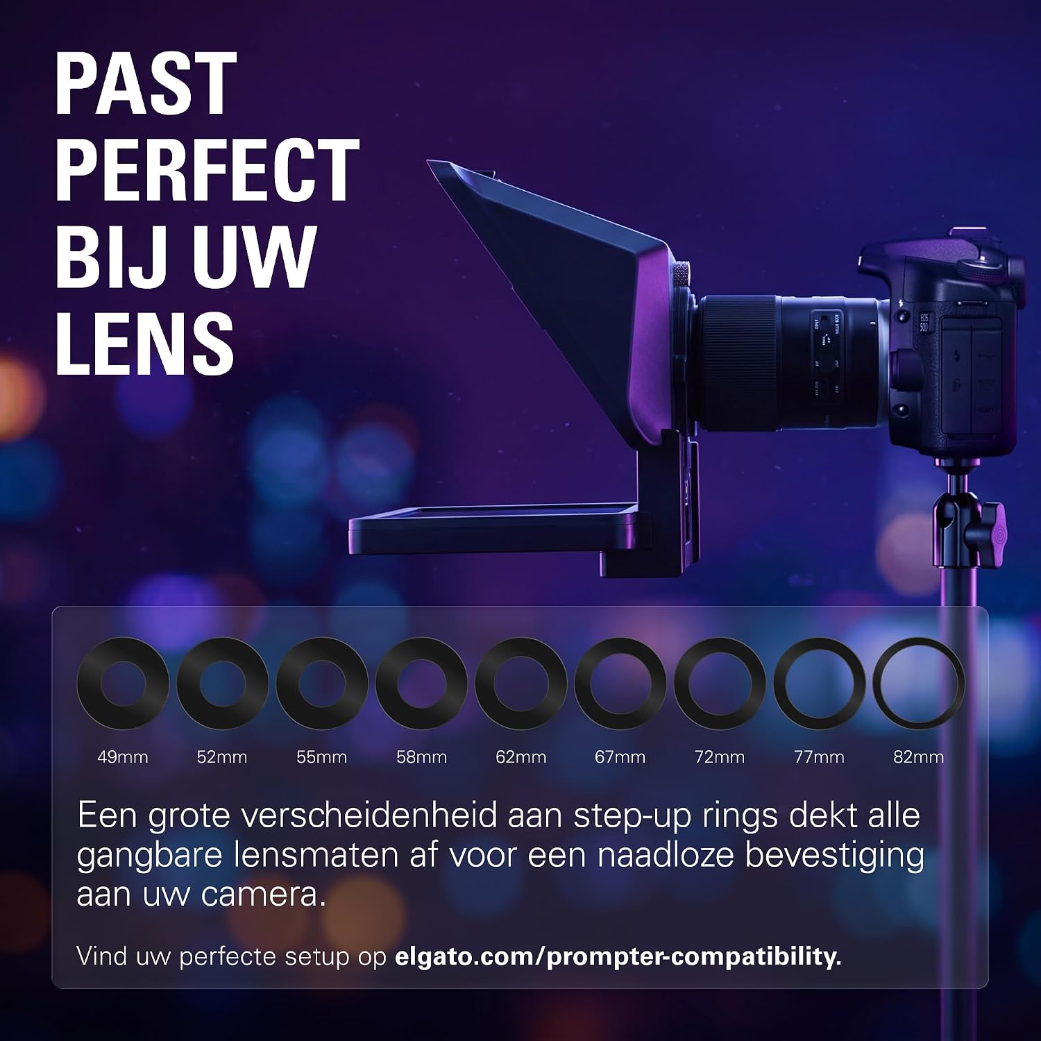 Detalle 2 de Elgato Prompter teleprompter met 9-inch scherm, USB-C en Camera Hub