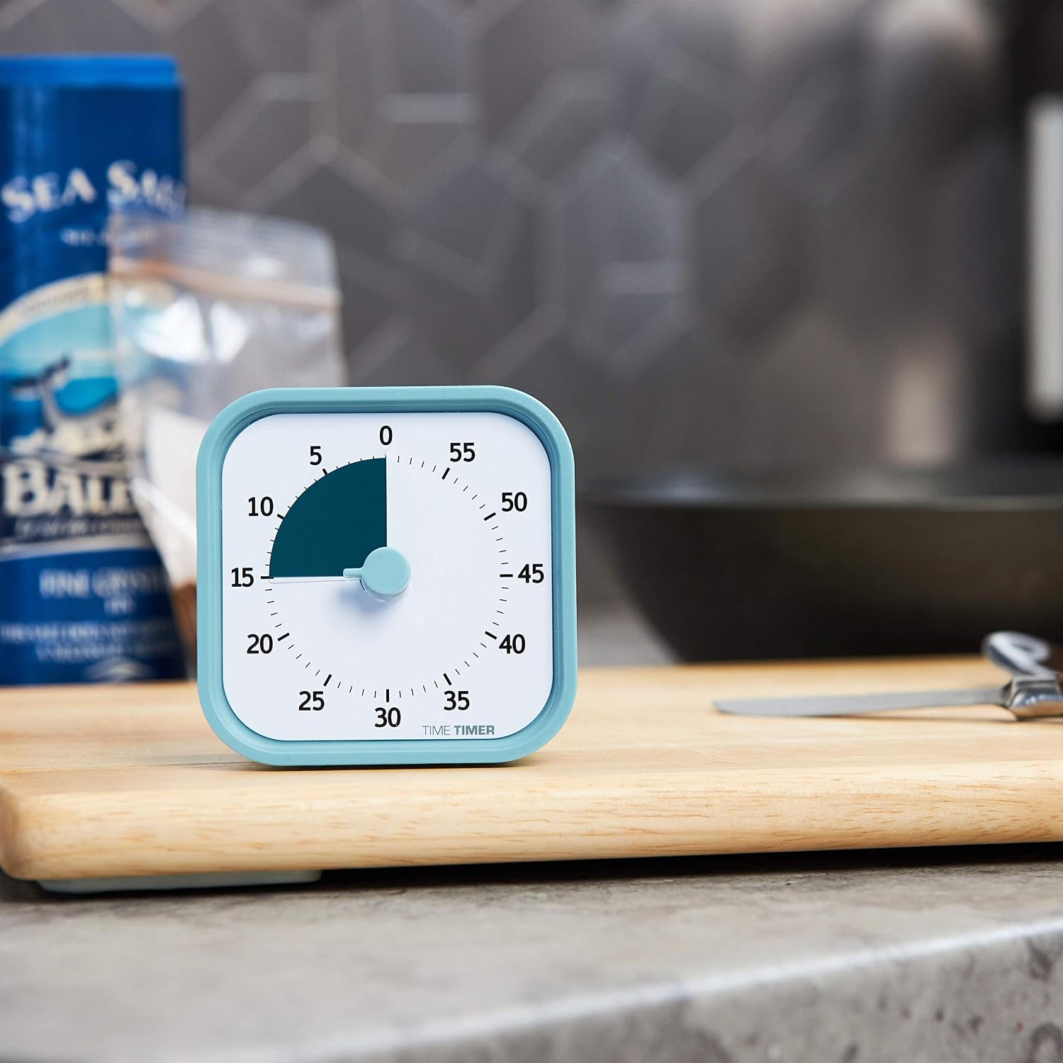 Detalle 2 de TIME TIMER Home MOD TTM9-HLB-W – wizualny timer 60-minutowy, niebieski