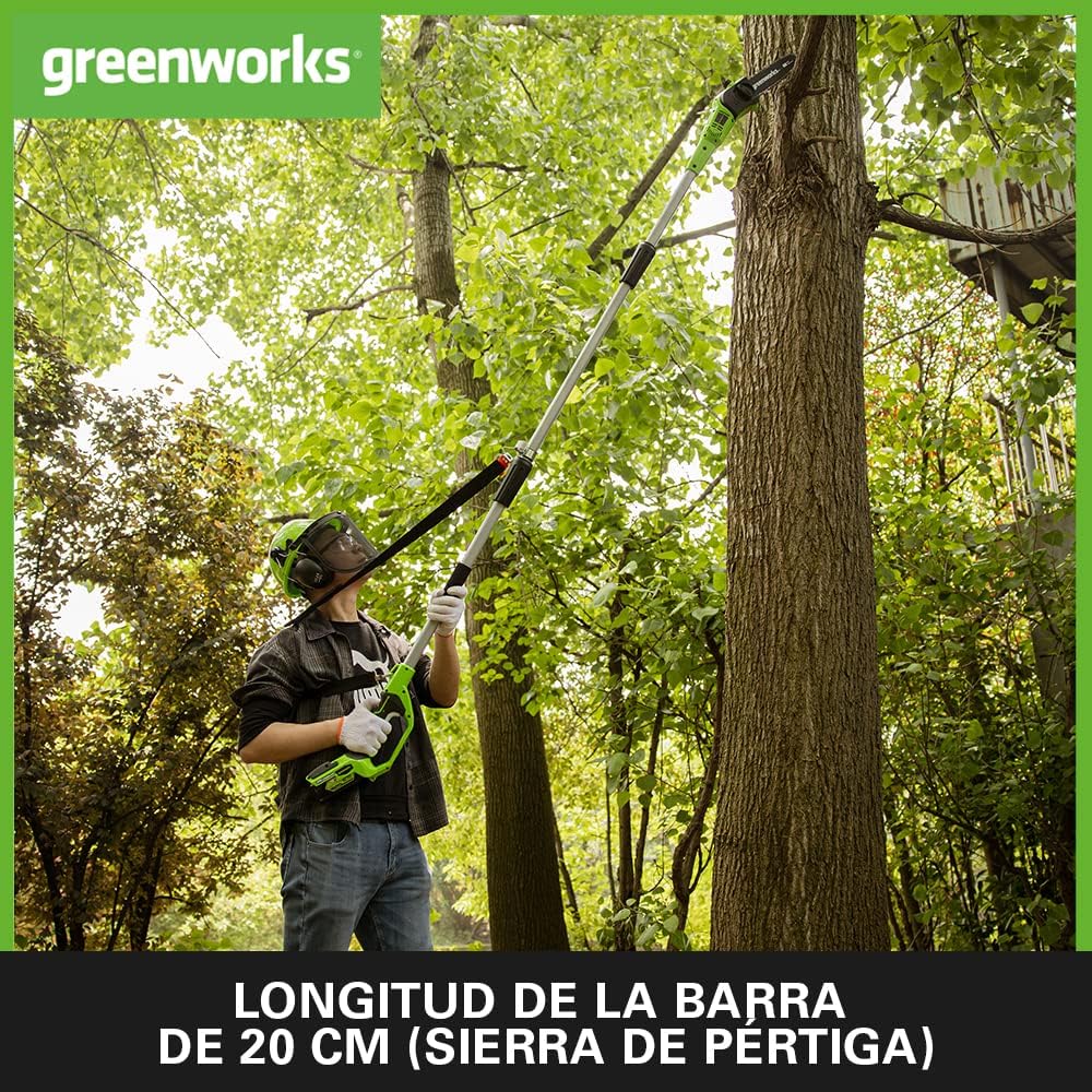 Detalle de Greenworks GD24HT61 cortasetos 61 cm