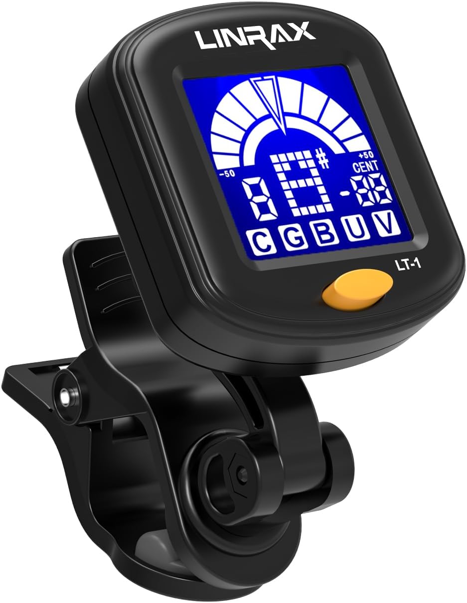Detalle de LINRAX LT-1 clip-on stemapparaat met 5 modi en draaibaar lcd-scherm