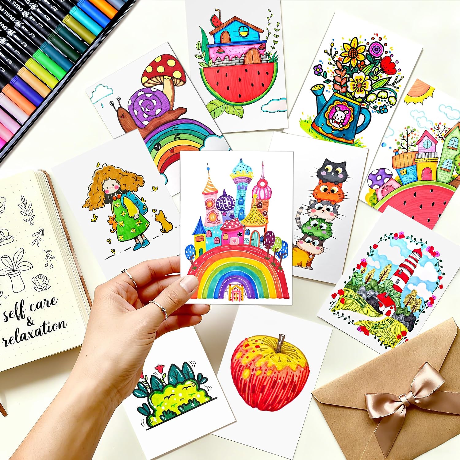 Thumbnail 4 de Dual-Tip Art Markers, 72 Colors