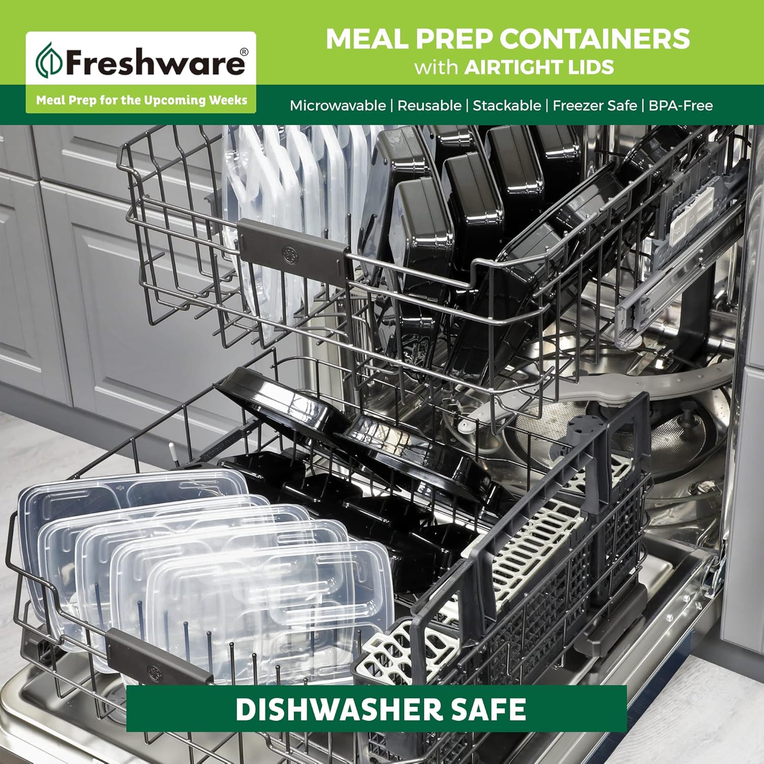Thumbnail 6 de Freshware Meal Prep Containers 50 Pack 🍱
