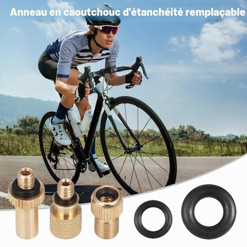 Thumbnail 6 de Hejo 33 Pièces Embout Pompe à Vélo — Kit polyvalent pour valves AV/SV/DV et ballons