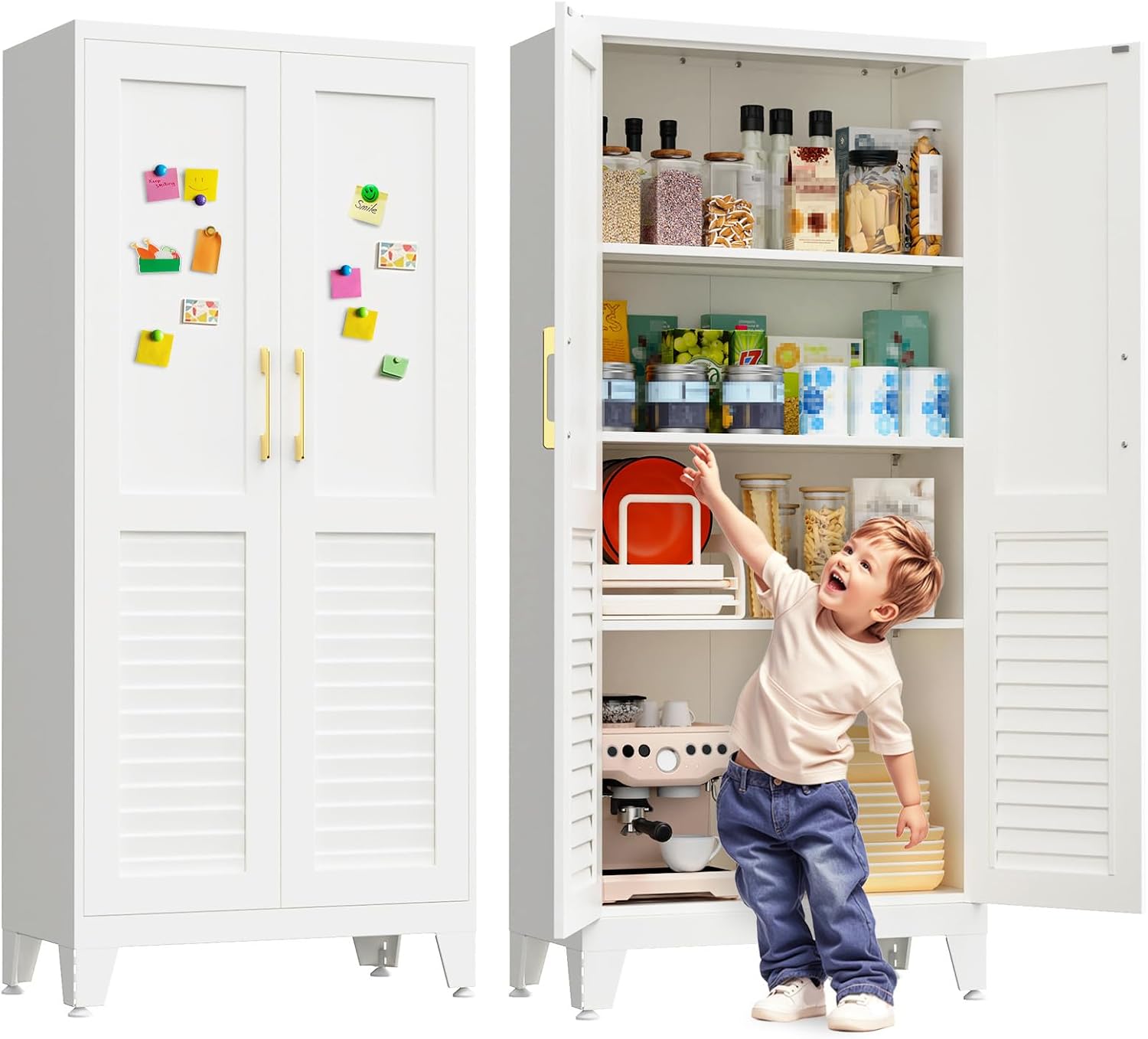 Detalle de Kitchen Pantry Cabinet, Steel