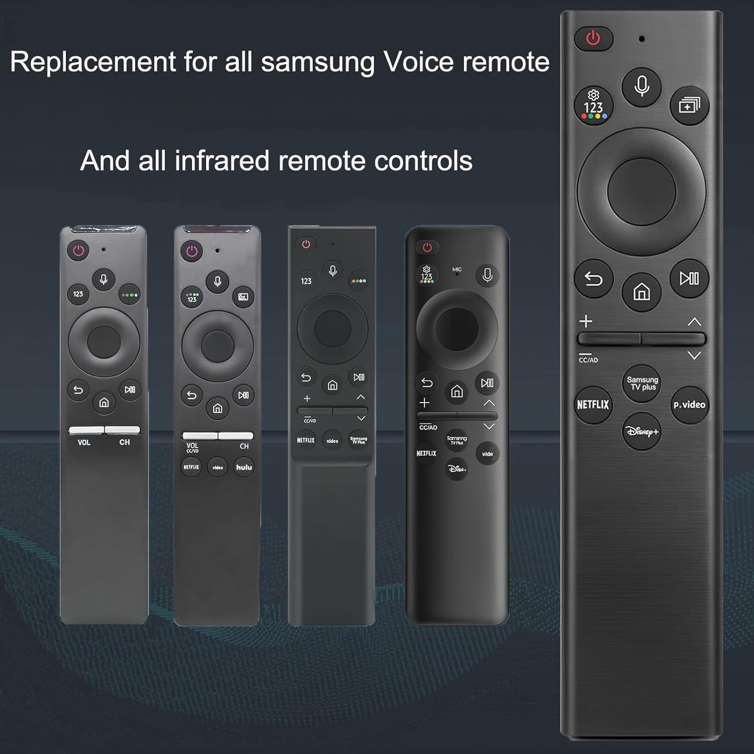 Thumbnail 5 de Universal Voice Remote Control Replacement for Samsung Smart TVs (2019–2025 Frame/Crystal/UHD/QLED/Neo QLED)