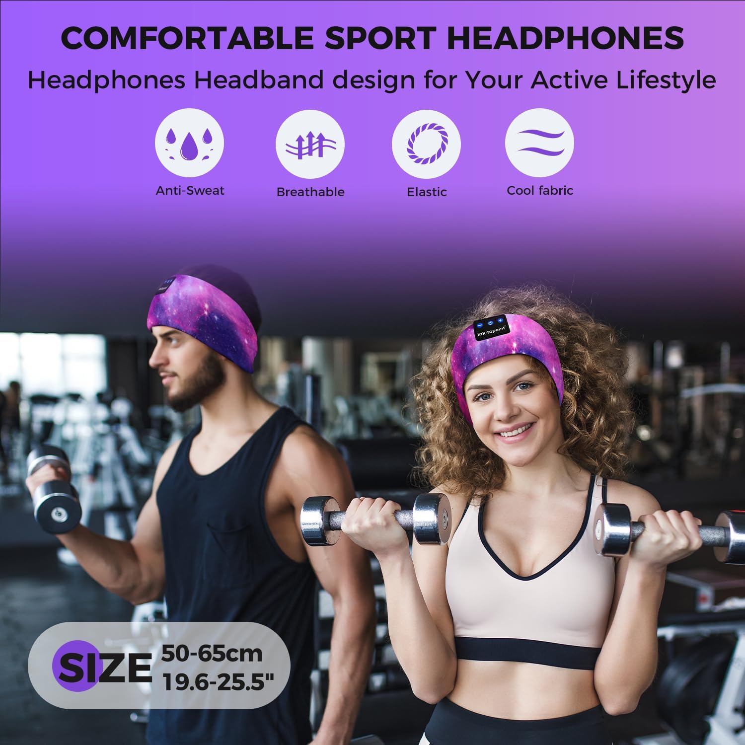 Thumbnail 1 de Ink-Topoint Sleep Headphones Headband for Sleeping & Sport